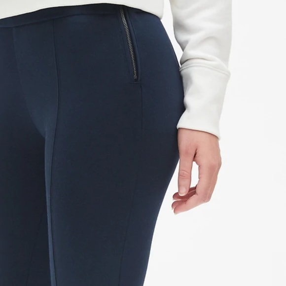Gap Side-Zip Ponte Legging size S Charcoal Heather - Picture 4 of 8
